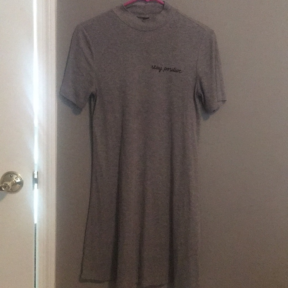 stay positive t-shirt dress